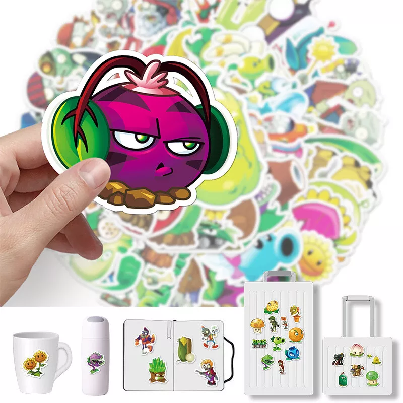 100/50/15 pcs Plants vs Zombies Graffiti Deco Stickers + Free 2023 Mini  Calendar Online Game Stickers Yours Jazzy Prints Christmas Sale