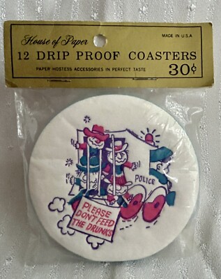 House of Paper Drip Proof Coasters(12) *Sealed*