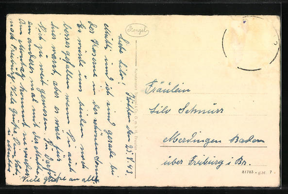 Ansichtskarte Köthen i. Anhalt, Ufer des HubertusTeich 1943 eBay