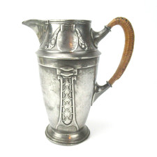 Kayserzinn Milchkännchen 4775 Jugendstil Karl Berghof Entwurf Lorbeer Antik