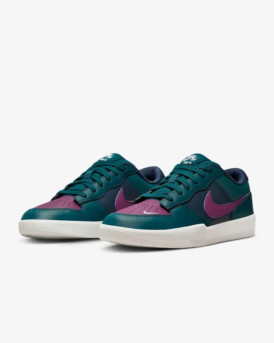 Mens Nike SB Force 58 PRM Skate Shoes Obsidian/Turquoise Mens Nike SB Force 58 PRM Skate Shoes Obsidian/Turquoise