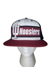Indiana Hoosiers NCAA Zephyr Adjustable Strap Hat Maroon White Casual Sportswear