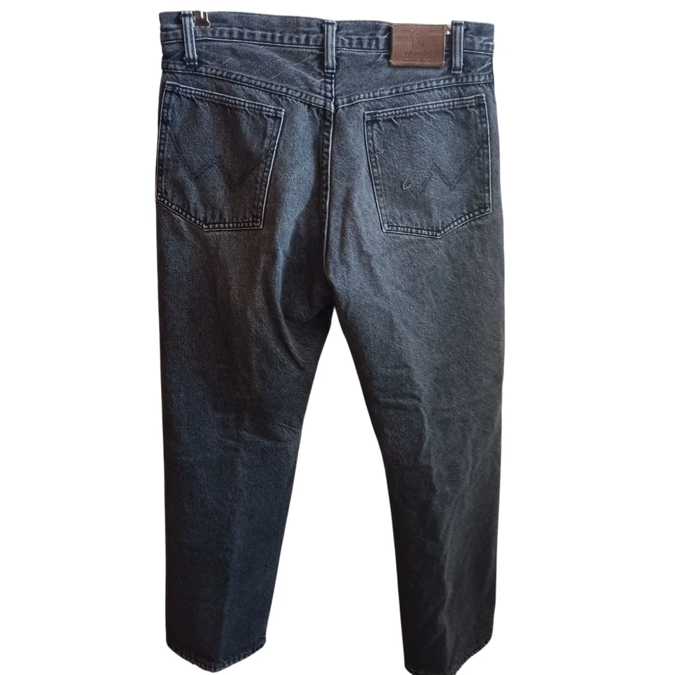 Vintage 32x30 Wrangler Mens Insulated Jeans Black Denim 100% Cotton USA Made - Image 2 of 4