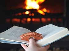 3D printed Copper Train Thumb Page Holder Fantasy Book Page Holder Keeper