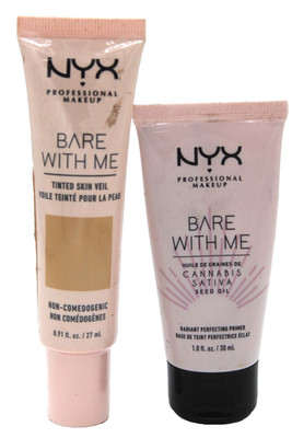 NYX Bare With Me Tinted Skin Veil Beige Camel & Radiant Perfecting Primer Duo