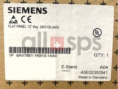 SIMATIC FLAT PANEL 12'' KEY EXT. - 6AV7861-1KB10-1AA0 (NO)