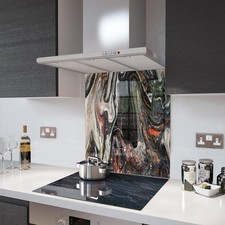 Glass Splashbacks Liquid Black Glass and Accessories - Made By Premier Range