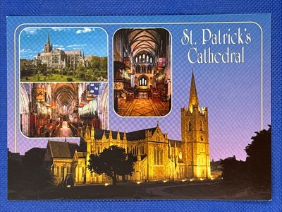 Vintage Postcard St Patrick's Cathedral Dublin Ireland John Hinde