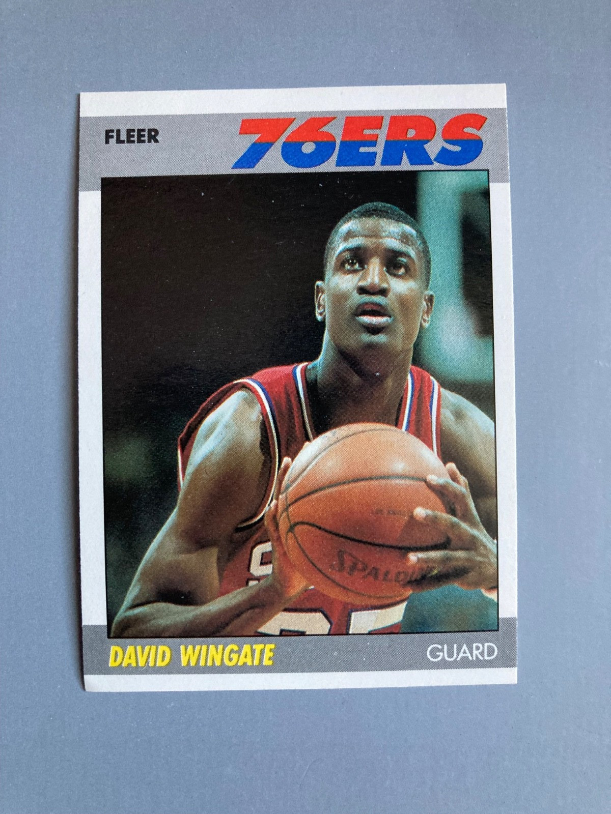 1987-88 Fleer Basketball DAVID WINGATE, RC, #125, 76ERS Gaurd, EX, No Shipping!!