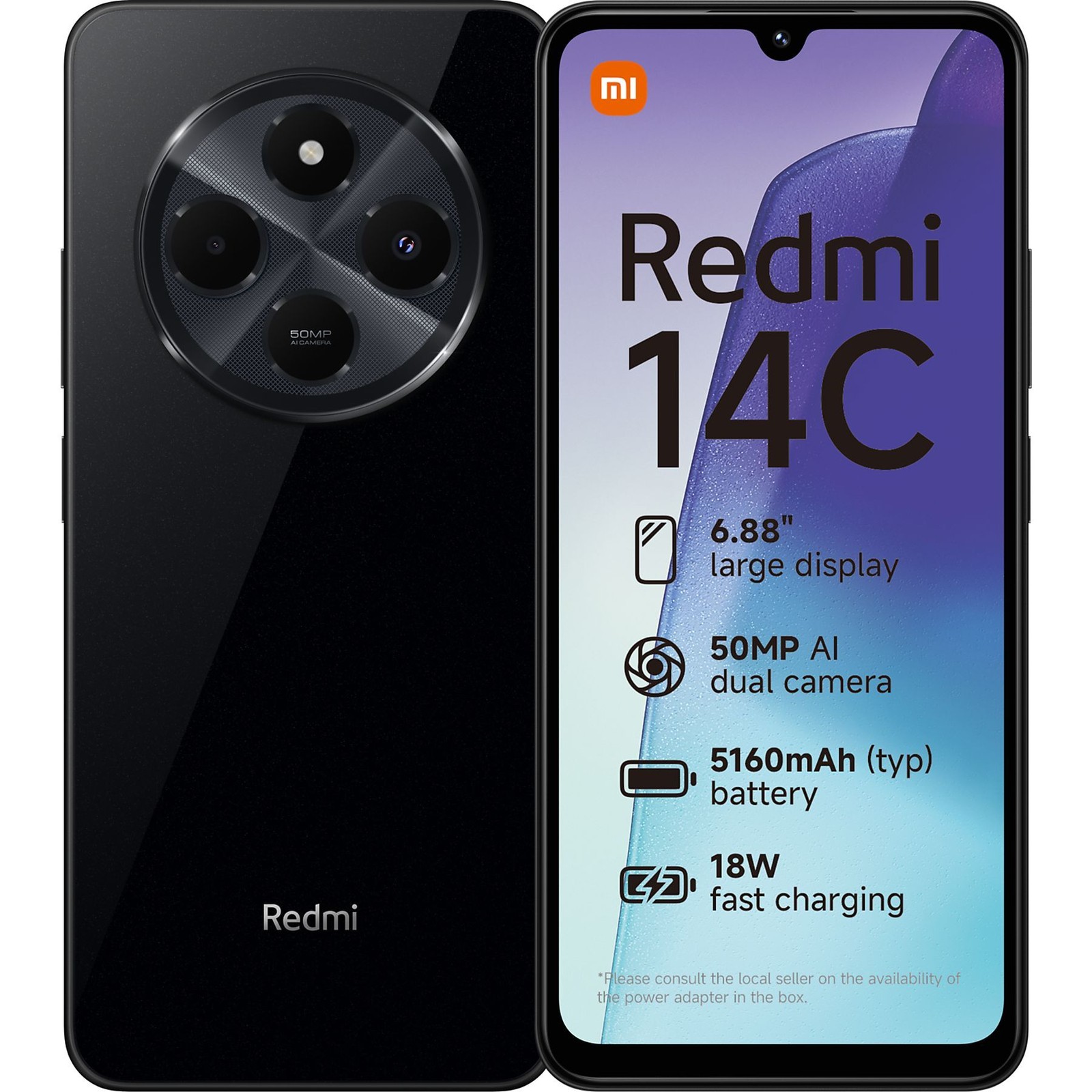Xiaomi Noir Redmi 14C 4Go 128Go Pas De Nfc - Image 2
