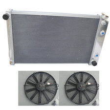 Für 1970-1981 Chevy Camaro/1975-1979 Nova/70-87 BUICK REGAL/K20 Kühler&14"Fan*2