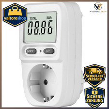 Stromverbrauchsmesser Energiekostenmessgerät 5 Modi LCD 3680W für Steckdose