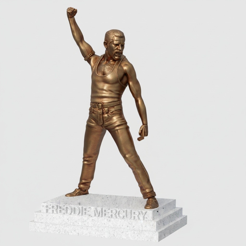 Freddie Mercury Statue – Queen Rock Legend Collectible Figure