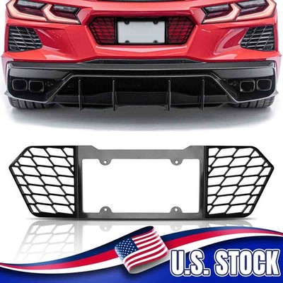Rear License Plate Filler Frame For Corvette C8 Stingray 2020-2026 Auminum Alloy