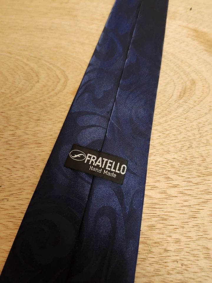 HOMBRE Fratello Cuello CORBATA AZUL BALONCESTO Deportes Divertido Profesor Foto 4 de 4