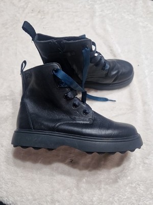Damen Stiefel CAMPER schwarz Echtleder Schnürung flach Damen Desert