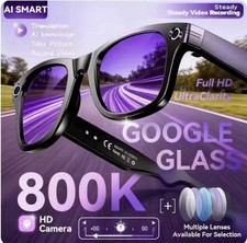 AI Smart Glasses HD Camera 4K UHD Wi-Fi Translation AI Voice UV400 Lenses