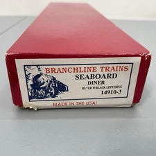 Vintage Branchline Ho Seaboard Diner Train Passenger Car Kit Silver 14910-3 USA