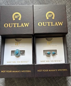 BP Outlaw Collection Rings: Whiskey Vow ( size 7) Wanted and Wild ( size 6)