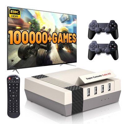 Super Console Cube X3 Retro Game Console with 100000+ Games, Emuelec 4.6/Android