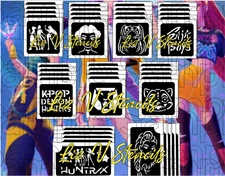 Glitter Tattoo - Kpop Hunter SET 45pcs
