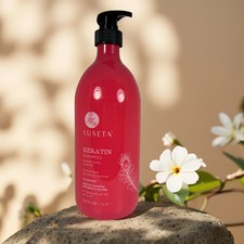 Smooths  Nourishes  Keratin Shampoo by LUSETA   33.8 fl oz 1L 
