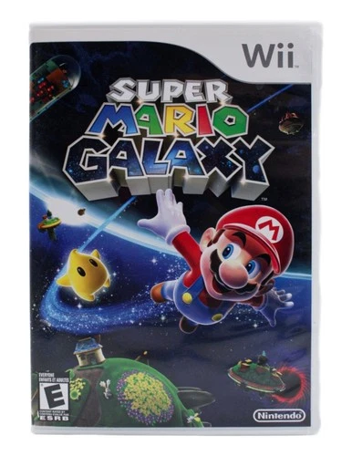 NINTENDO Wii "Super Mario Galaxy" Game & Manual Complete WORKS