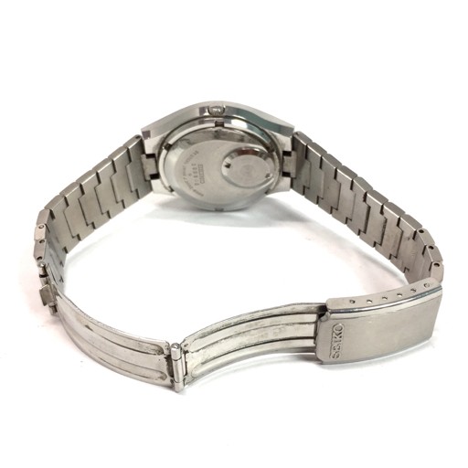 Seiko QR Quartz Watch 3862-8000 Green Dial Date 38mm From Japan