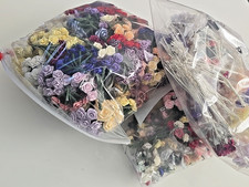 Huge Lot Millinery Flowers Colorful CRAFT DESTASH Floral Designs Crafts Bouquets