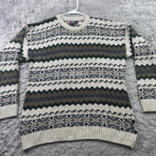 Vintage CHAPS Ralph Lauren Sweater Made In USA Size Medium Y2k