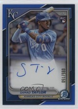 2024 Bowman Chrome Rookie Blue Refractor 95/150 Samad Taylor #CRA-ST Auto 2a9