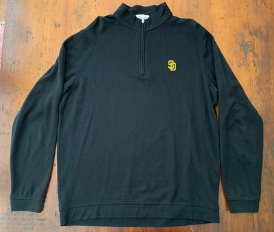 Peter Millar San Diego Padres Crown Comfort 1/4 Zip Pullover Cotton Modal Mens L