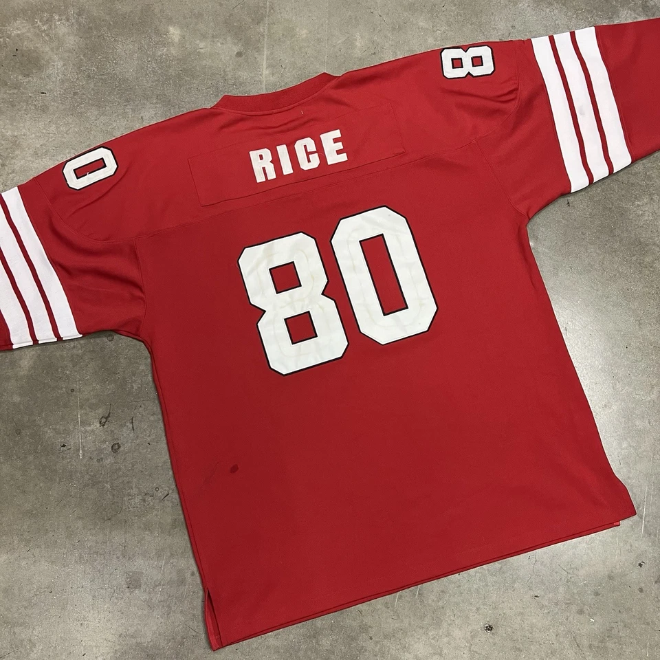 Camiseta deportiva auténtica Jerry Rice Mitchell & Ness #80 San Francisco 49ers Niners 1994 Foto 3 de 4