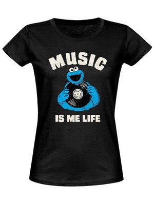 Sesame Street '' MUSIC IS ME LIFE COOKIES Girl T-SHIRT ''LOOSE  Shirt, NEU Gr. 2XL
