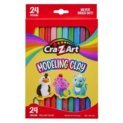 24 PCS Modeling Clay 17.5 Oz Reusable Non Drying Art Craft Supplies 10901