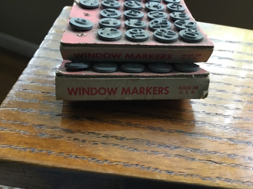 Vtg 1948 ACRO Hold-Tite Numbering Tacks Window Markers Butler WI ...