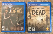 PlayStation PS Vita The Walking Dead TWD Season 1 and Season 2 with Cases