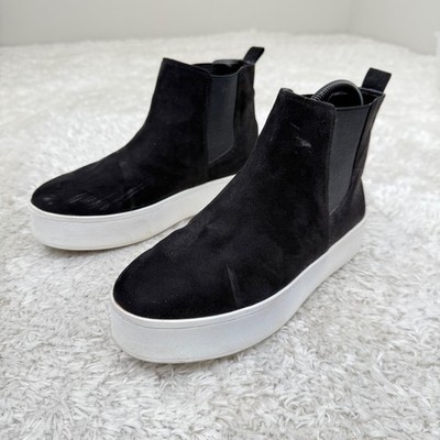 Steve Madden Boots Women's 9 Chelsea Booties Suede Ankle Boots Black Fuse