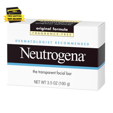 Neutrogena Original Transparent Facial Cleansing Bar, Fragrance-Free Glycerin Fa