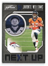 2021 Panini Playbook #NXT-JWI Javonte Williams Next Up Denver Broncos