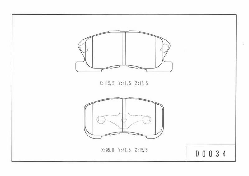 Plaquettes de frein avant pour Daihatsu idéal trajets urbains quotidiens