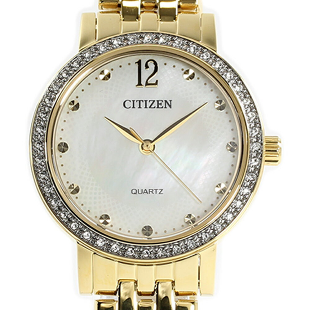 CITIZEN EL3102-50D Ladies Wrist Watch Quartz Gold White Color New item with  Box | eBay