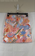 Talbots NWT Women's Multicolor Botanical Floral Print A-Line Mini Skirt Sz 2