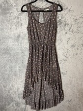 Cottagecore Floral High-Low Dress Smocked Waist Boho Fairycore Zara Trafaluc S