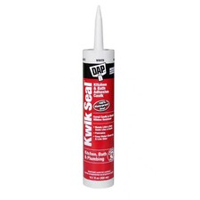 DAP Kwik Seal 10.1 oz. White Kitchen and Bath Adhesive Caulk