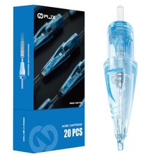 WJX Tattoo Cartridges 20Pcs Disposable Needles Round Liner 1207RL 1207RL, Blue