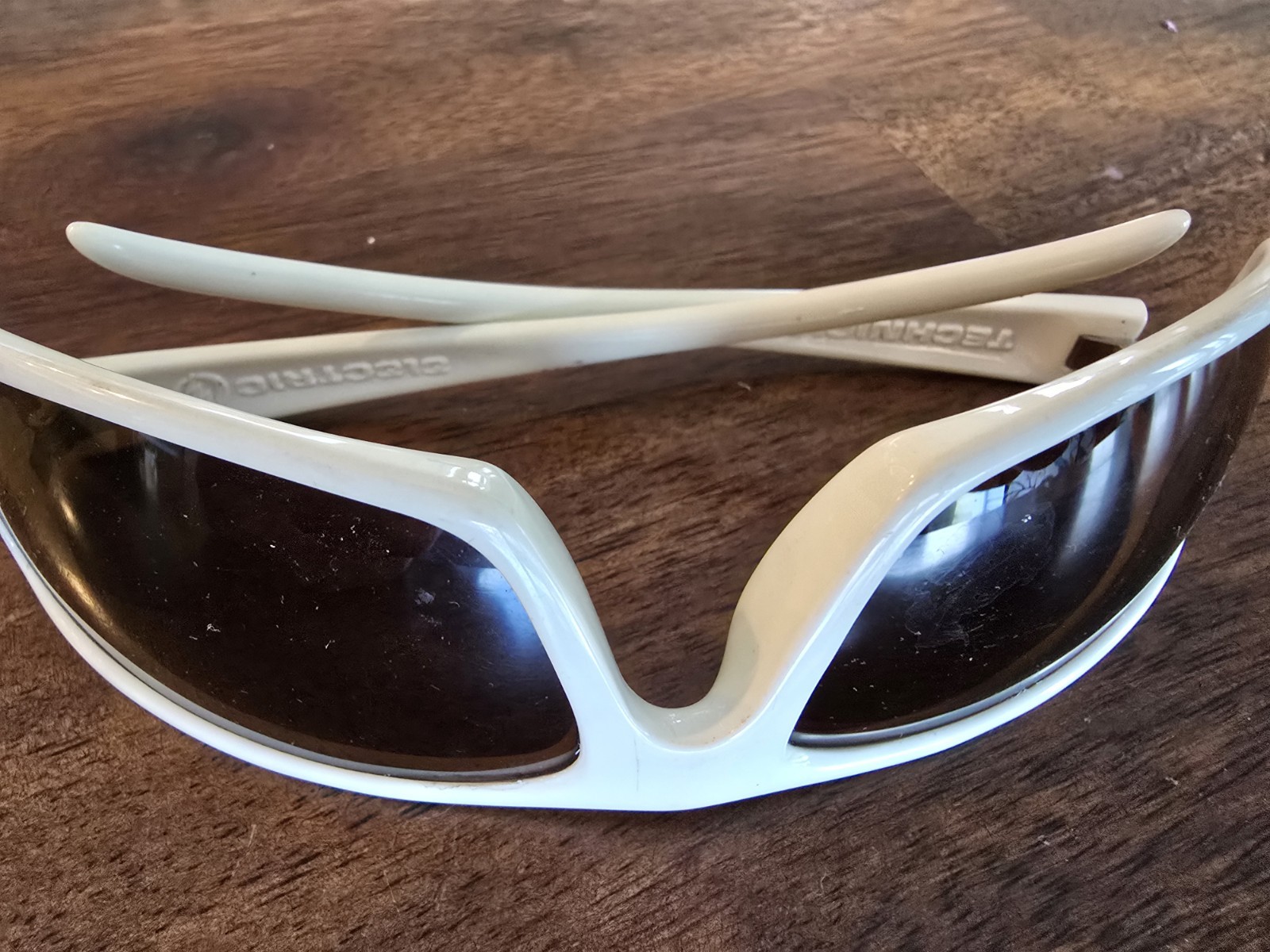 Electric Technician Sunglasses White Frames Vinta… - image 8