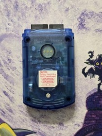 🔥Official OEM Sega Dreamcast Visual Memory Unit VMU Memory Card CLEAR BLUE