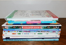 LOT 14 Adult Coloring Books Assorted Zen Faith Relaxation Inspirational   NEW