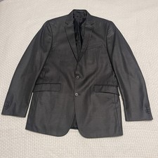 Kenneth Cole Reaction Classic Men's Dark Gray Blazer Sports Jacket Suit 40L